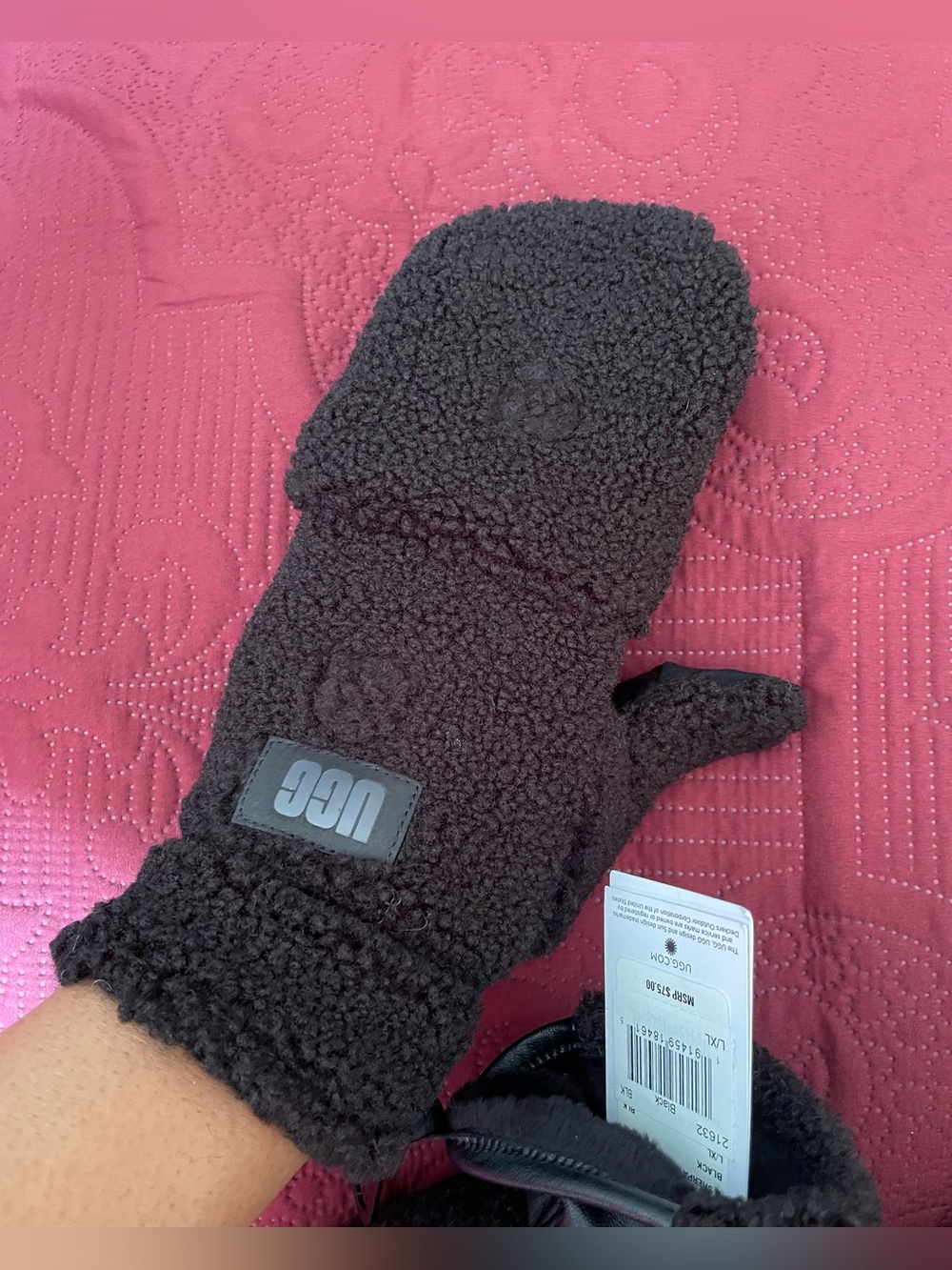 UGG Sherpa Fleece Flip Mittens